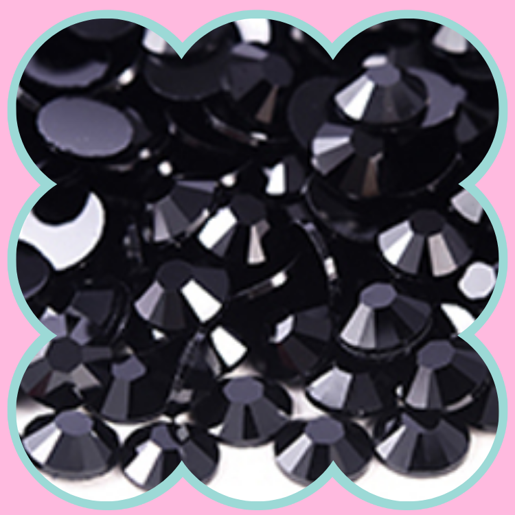 BLACK RHINESTONES
