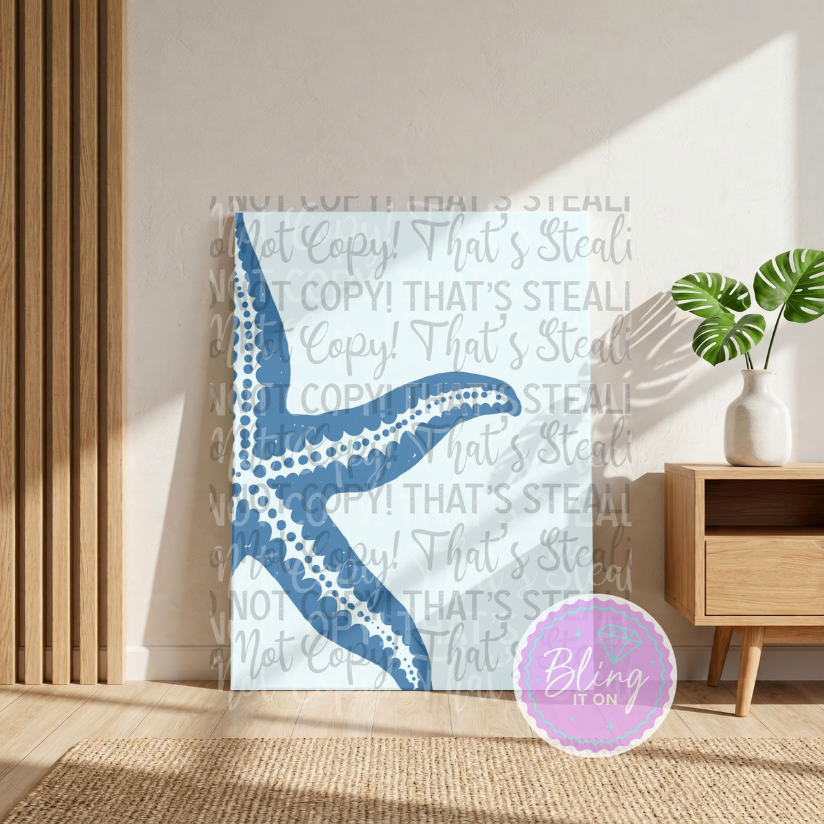 Blue Starfish Canvas DIY Kit - pre order due early December