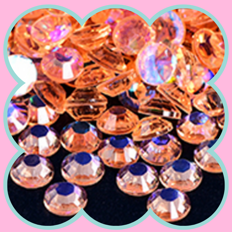 CHAMPANGE AURORA RHINESTONES