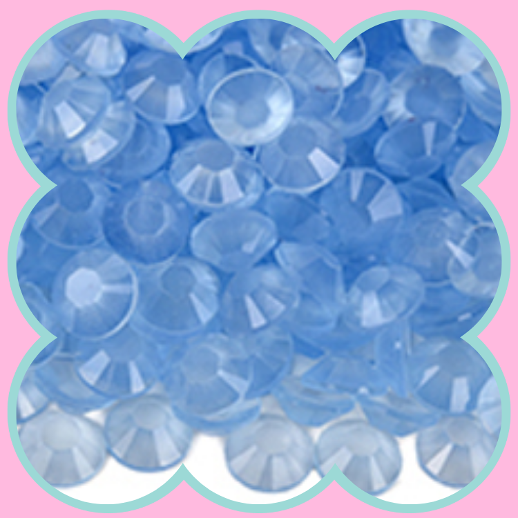 CLEAR LT SAPPHIRE LUMINOUS RHINESTONES