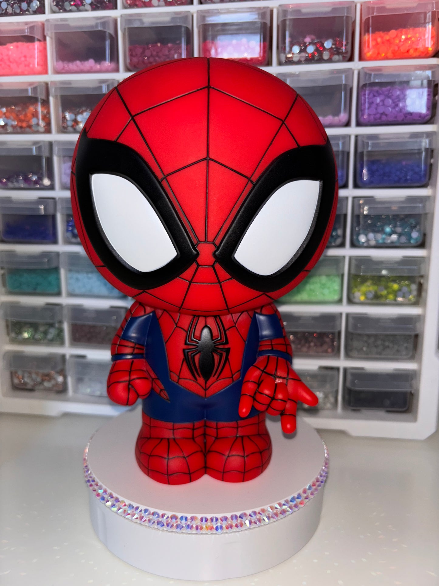 SPIDER HERO- RED COIN BANK
