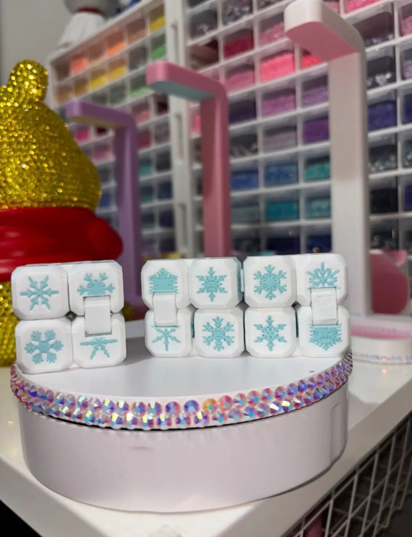 Blue Snowflake Infinite Fidget