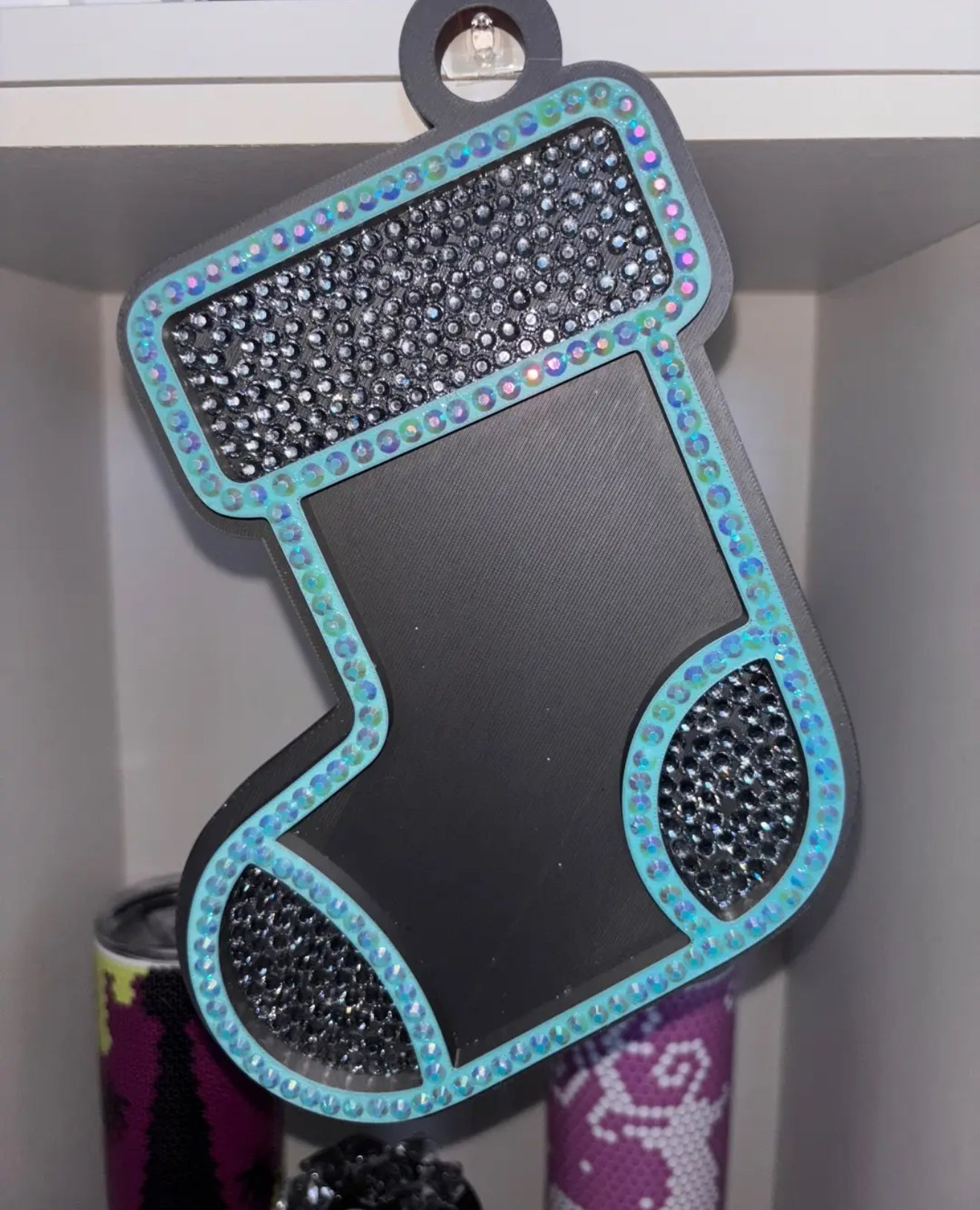 DIY Rhinestone Giant Stocking or Bauble