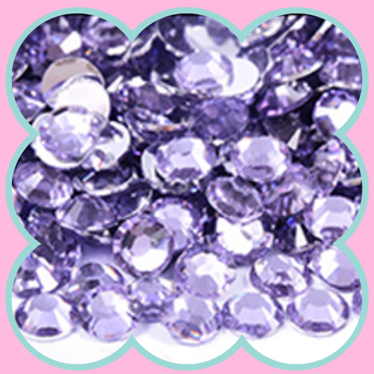 LT AMETHYST RHINESTONES