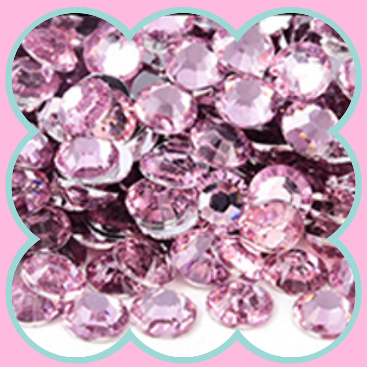 LT PINK RHINESTONES
