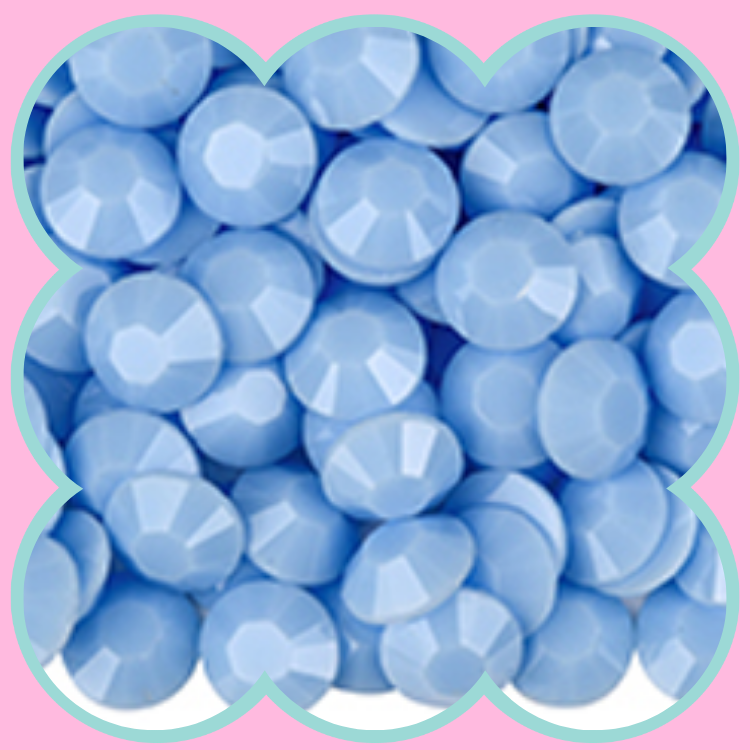 MACAROON BABY BLUE RHINESTONES