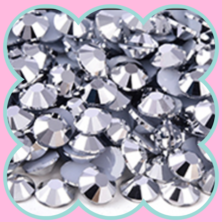 MINE SILVER RHINESTONES