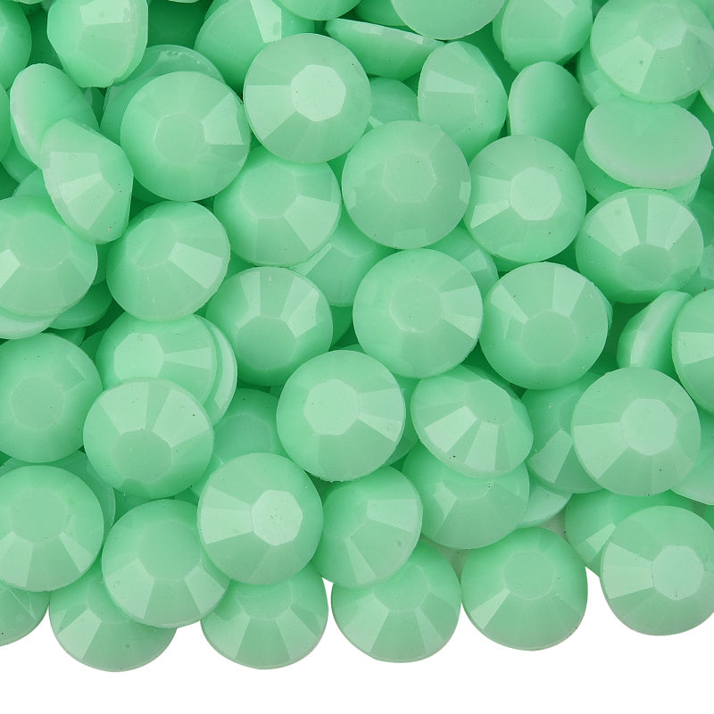 Macaroon Mint Green Rhinestones