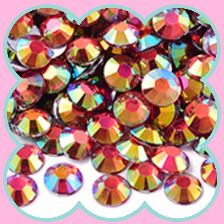 SILVER BASE SIAM AB RHINESTONES