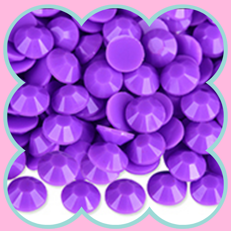 SOLID DK AMETHYST RHINESTONES