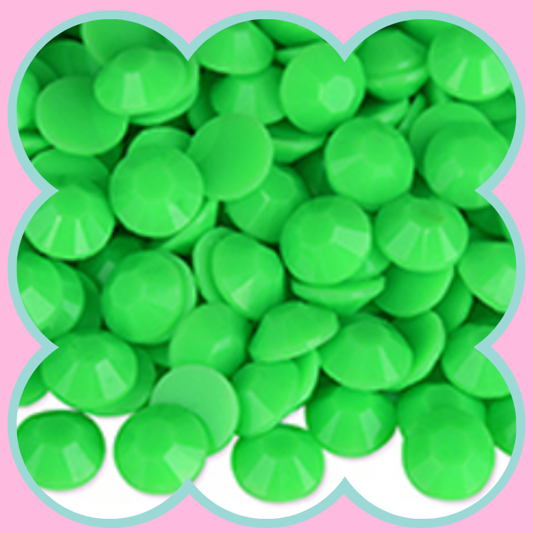SOLID PERIDOT RHINESTONES