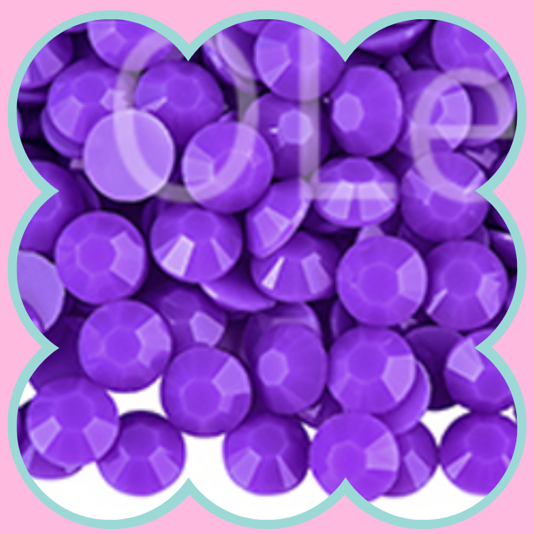 SOLID VIOLET RHINESTONES