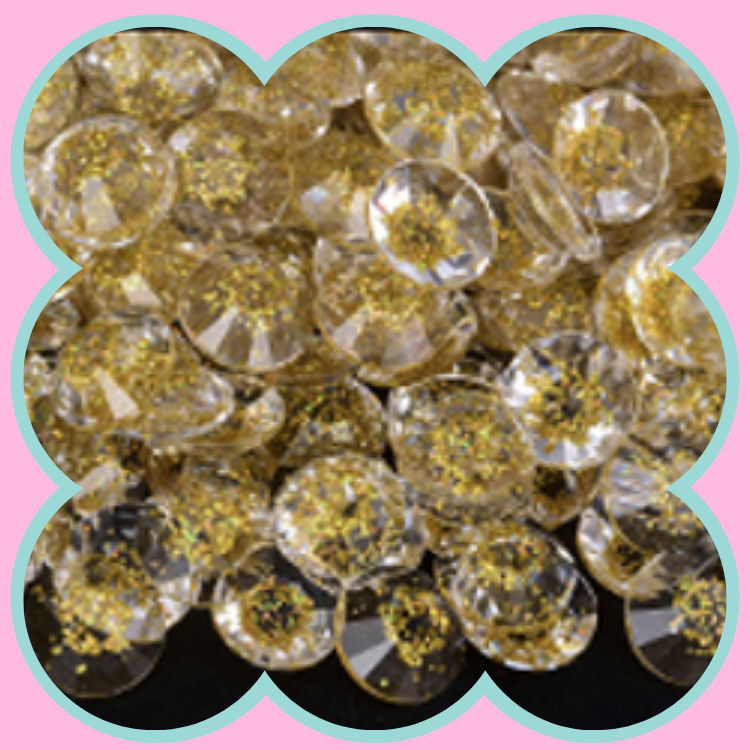 STARRY GOLDEN RHINESTONES