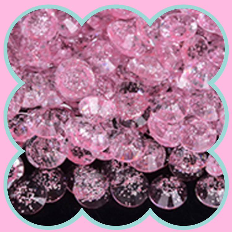 STARRY LT PINK RHINESTONES