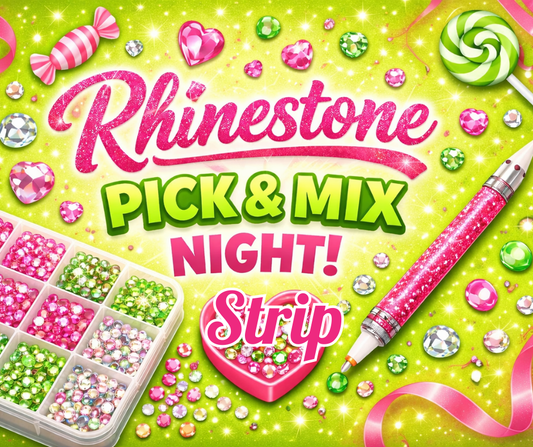 7 Colour Rhinestone Pick & Mix Games Night