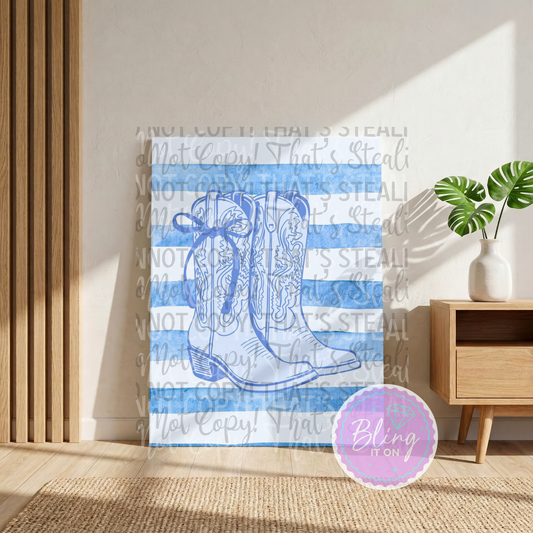 Blue Boots Canvas DIY Kit - pre order due early December