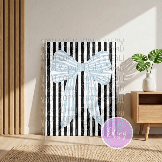 Blue Bow Canvas DIY Kit - pre order due early December