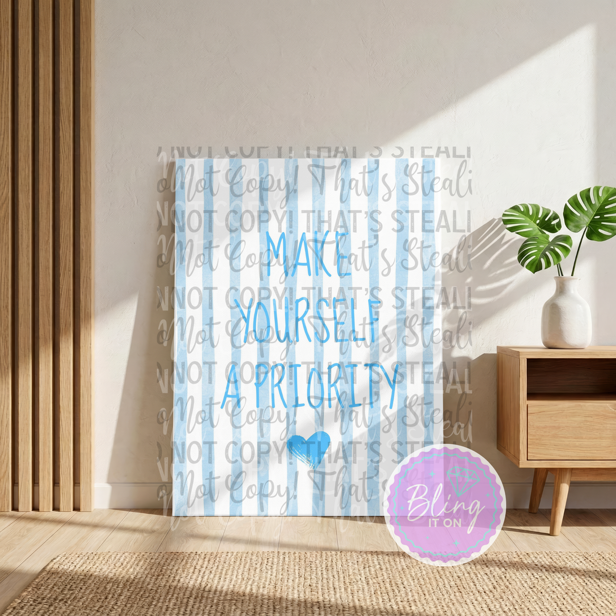 Blue Motivation Canvas DIY Kit - pre order due early December
