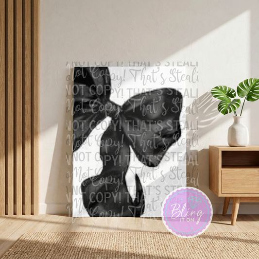Black Bow Canvas DIY Kit - pre order due early December