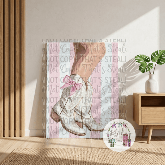 Boots Scatter Canvas DIY Kit