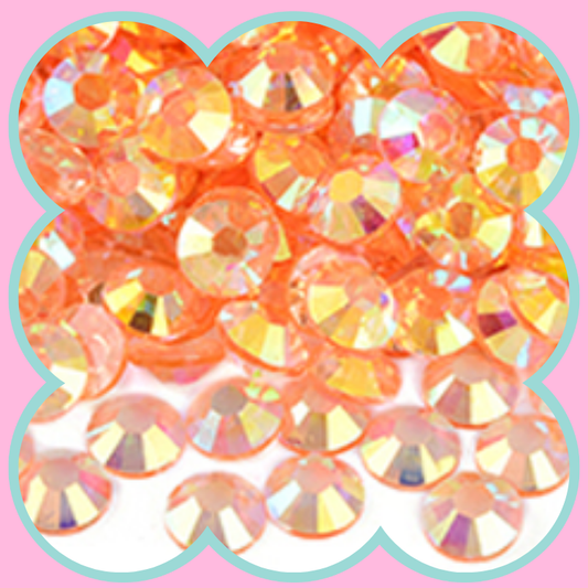 CLEAR CHAMPAGNE AB RHINESTONES