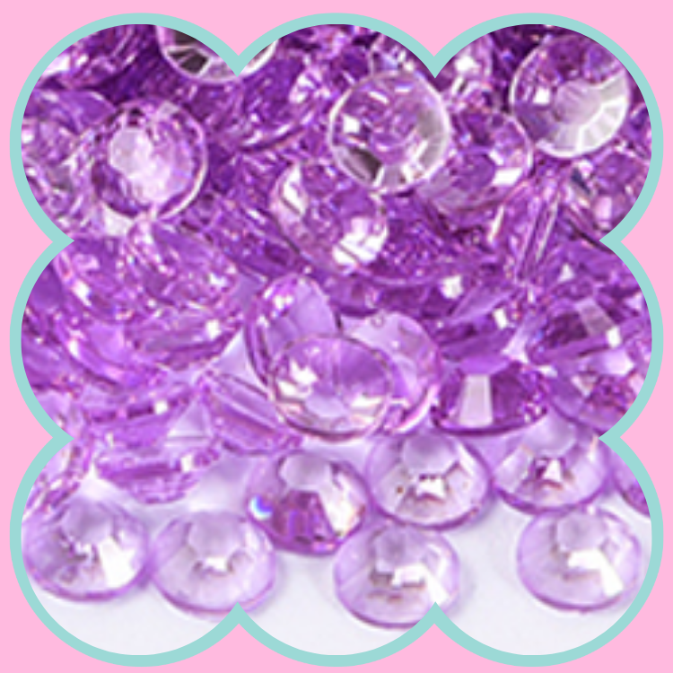 CLEAR LT AMETHYST RHINESTONES