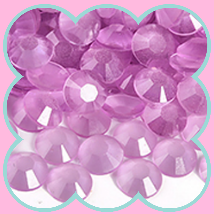 CLEAR LT AMETHYST LUMINOUS RHINESTONES