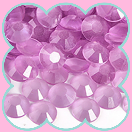 CLEAR LT AMETHYST LUMINOUS RHINESTONES