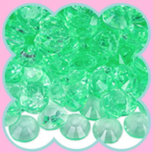 CLEAR LT LT PERIDOT RHINESTONES