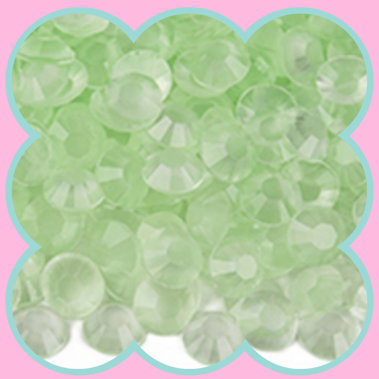 CLEAR LT LT PERIDOT LUMINOUS RHINESTONES