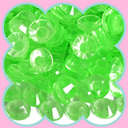 CLEAR LT PERIDOT LUMINOUS RHINESTONES