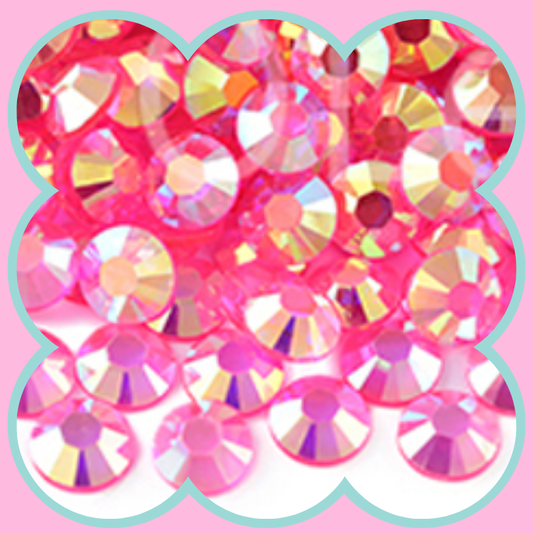 CLEAR LT ROSE AB RHINESTONES