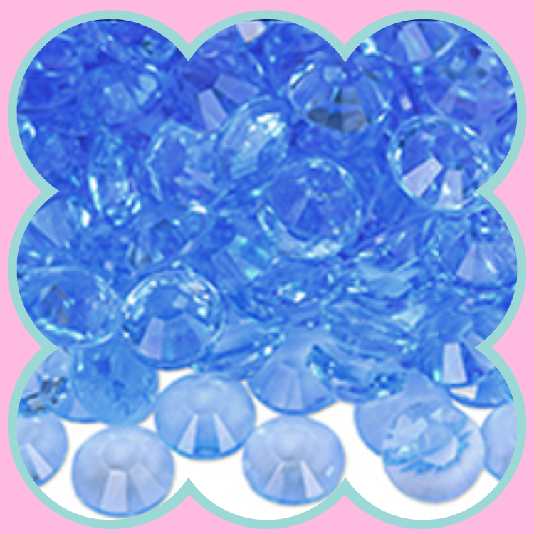 CLEAR LT SAPPHIRE RHINESTONES