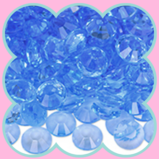 CLEAR LT SAPPHIRE RHINESTONES