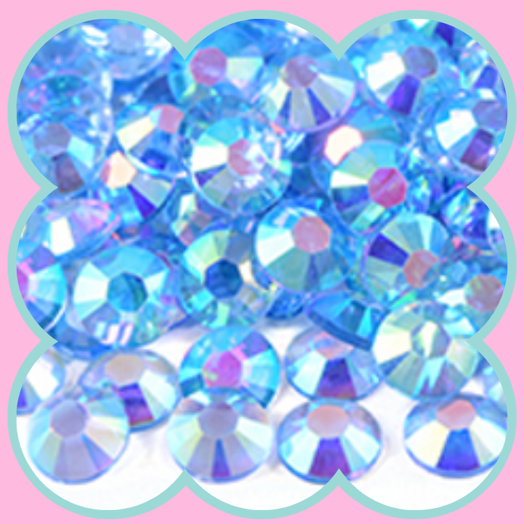 CLEAR LT SAPPHIRE AB RHINESTONES