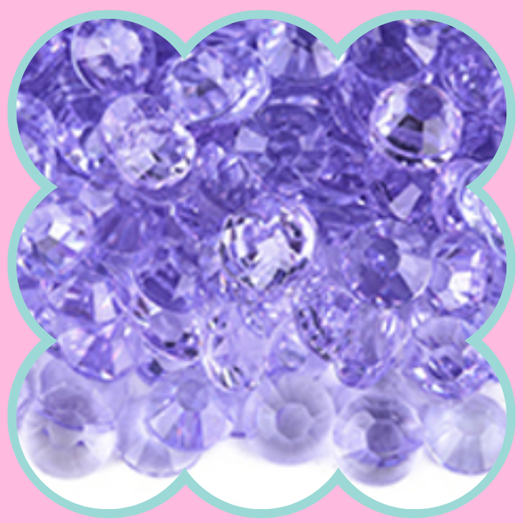 CLEAR LT VIOLET RHINESTONES