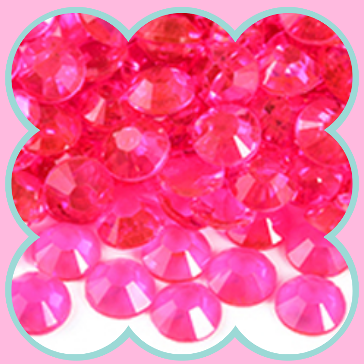 CLEAR ROSE RHINESTONES
