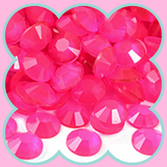CLEAR ROSE LUMINOUS RHINESTONES