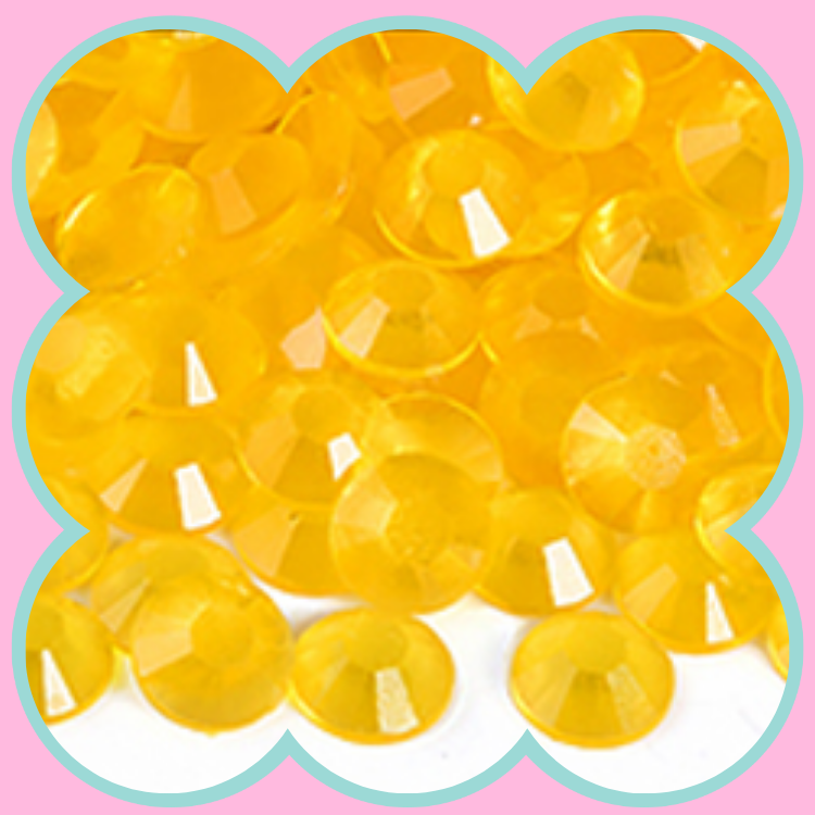 CLEAR TOPAZ LUMINOUS RHINESTONES
