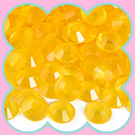 CLEAR TOPAZ LUMINOUS RHINESTONES