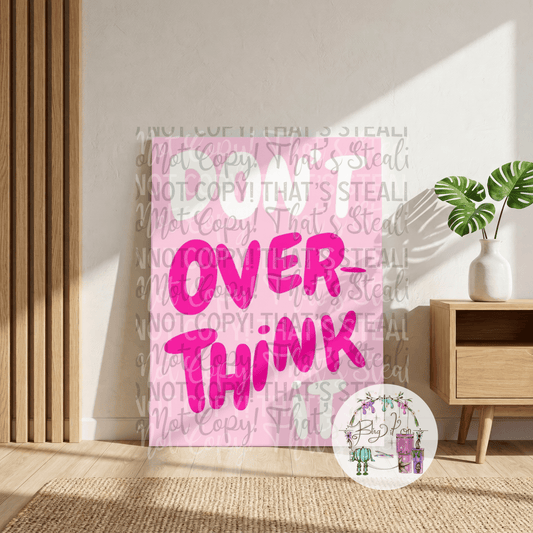 Don't Overthink It Scatter Canvas DIY Kit