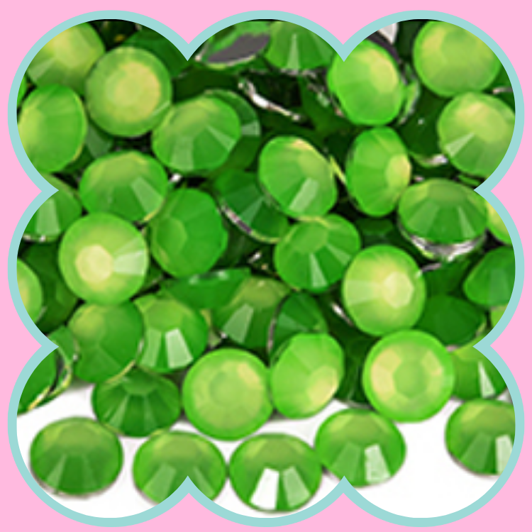 EMERALD NEON RHINESTONES