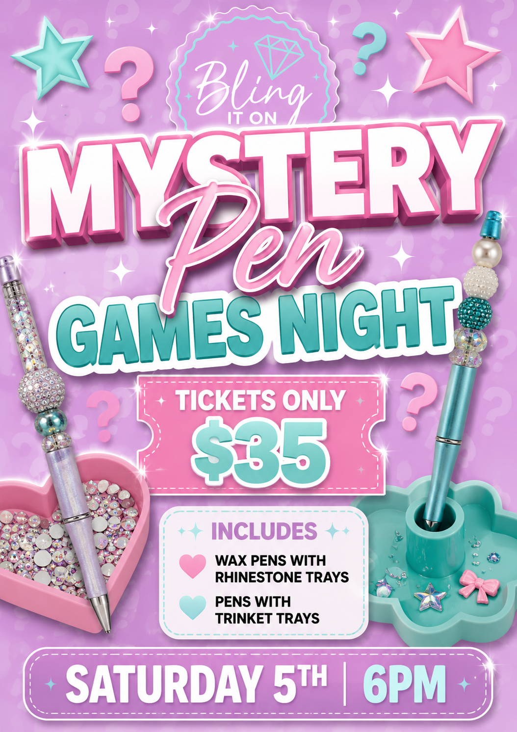MYSTERY PEN GAMES NIGHT