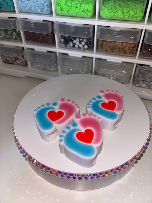 Footprint Straw Topper