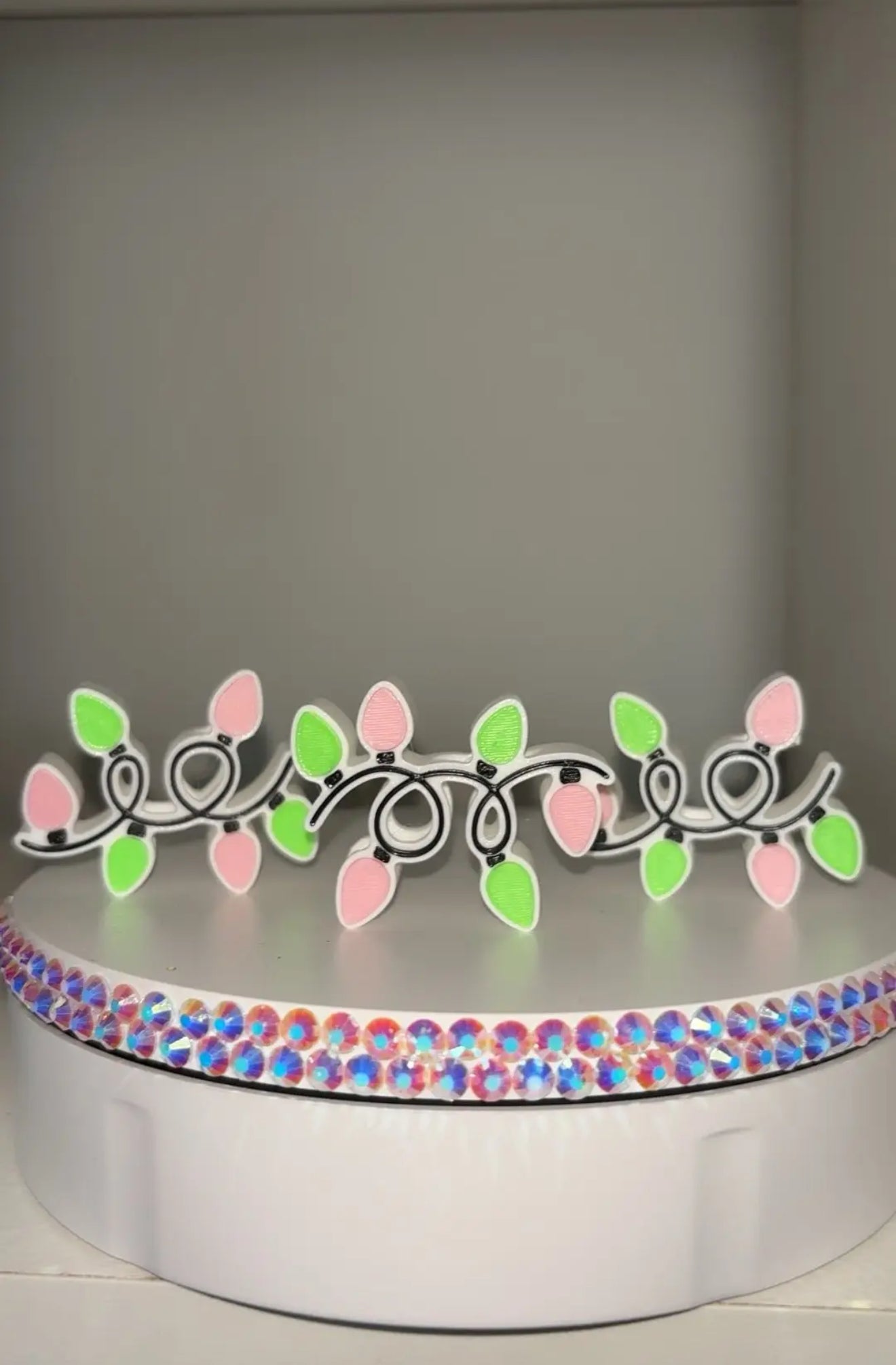 Christmas Lights Straw Topper