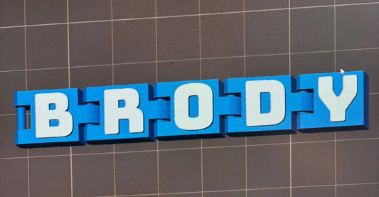 Name Plaque Fidget Keyring