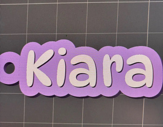Name Plaque Keyring Style 1