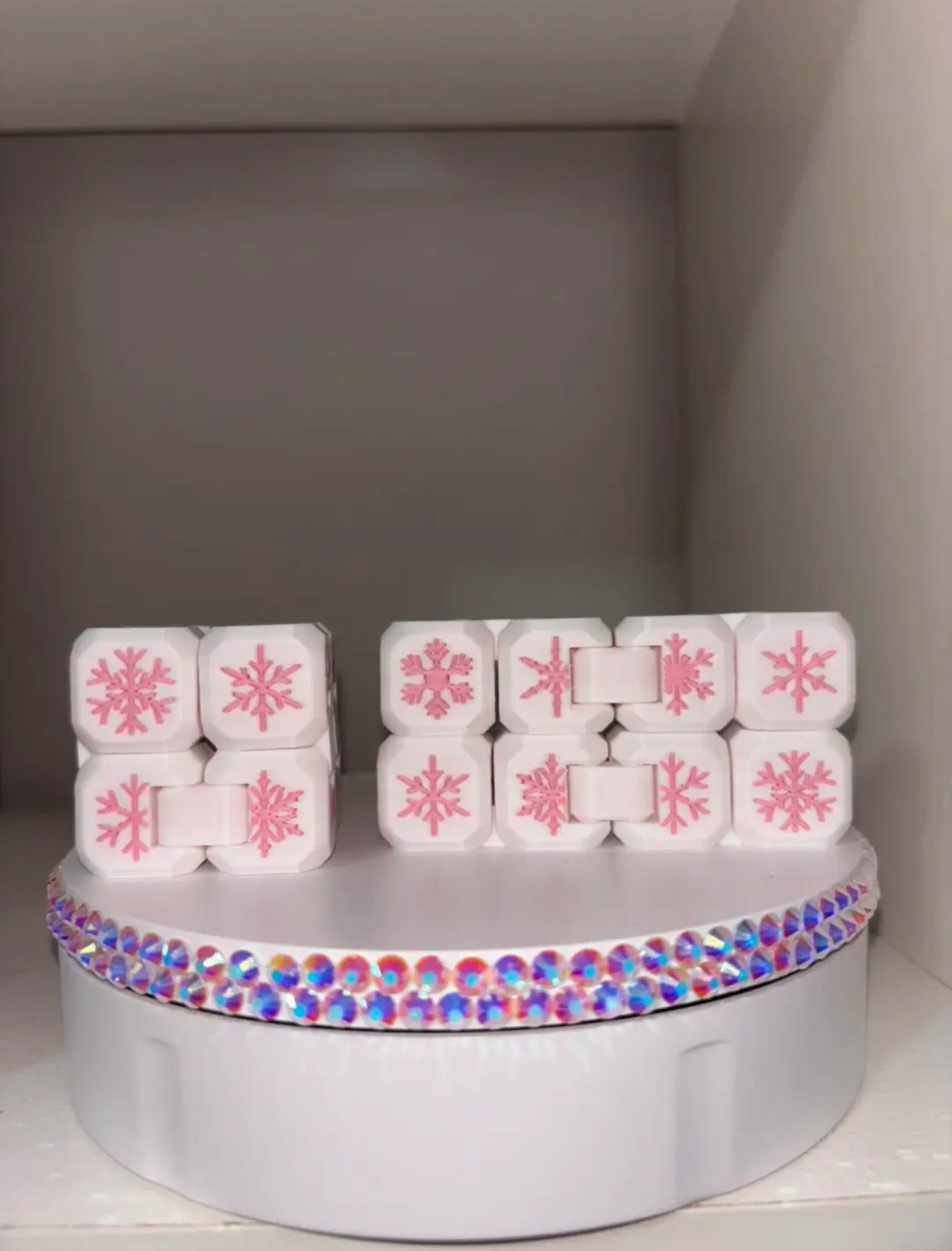 Pink Snowflake Infinite Fidget