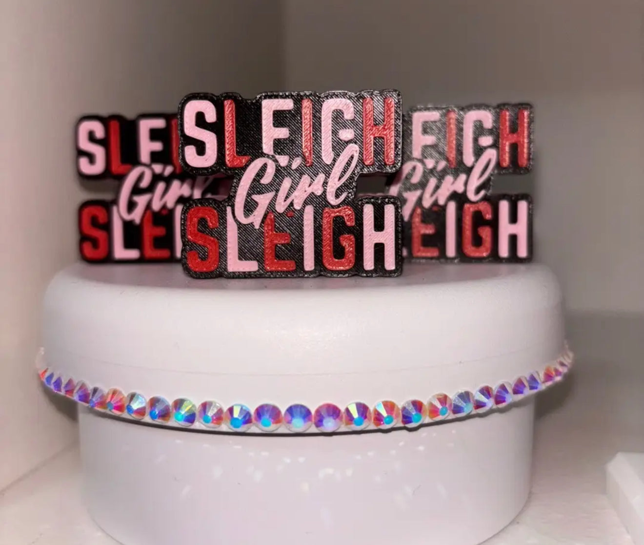 Sleigh Girl Sleigh Straw Topper