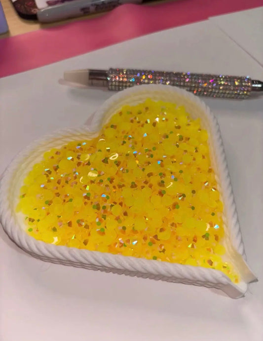 Heart Rhinestone Tray